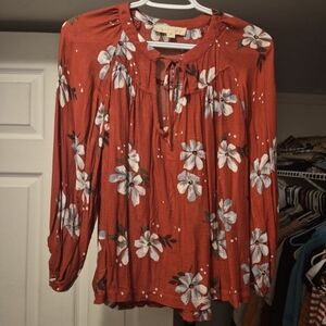 Lovestitch Red Floral Blouse